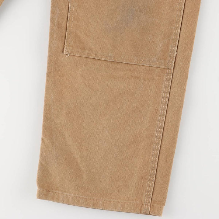 2000'S Carhartt Double Knee Duck Overalls, Made in Mexico, Men's Size W35 cotton brown type Vintage Second Hand