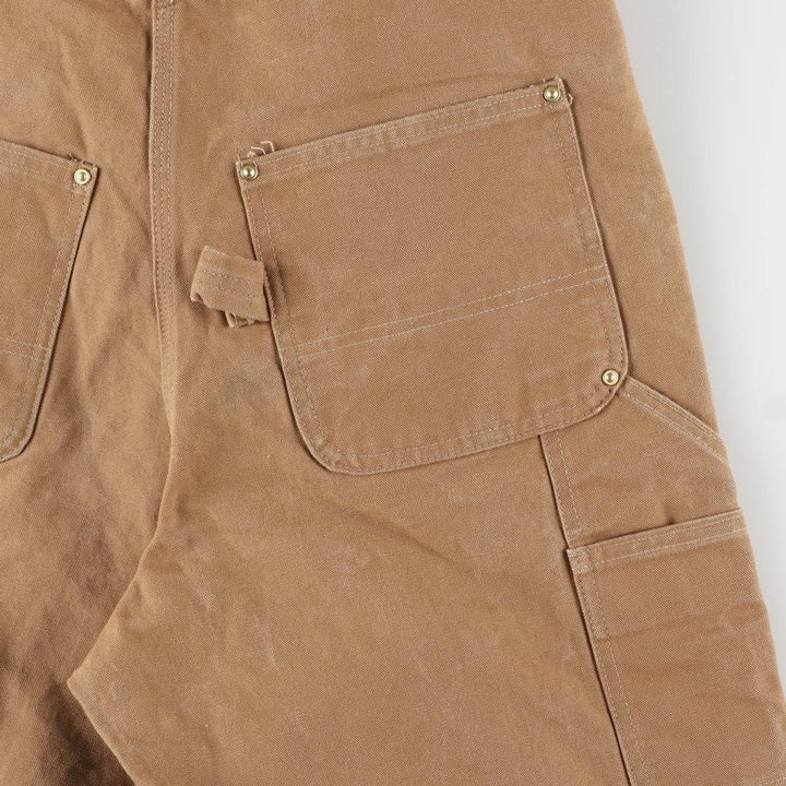 2000'S Carhartt Double Knee Duck Overalls, Made in Mexico, Men's Size W35 cotton brown type Vintage Second Hand