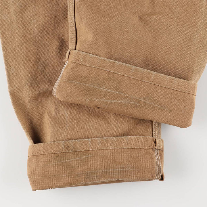 2000'S Carhartt Double Knee Duck Overalls, Made in Mexico, Men's Size W35 cotton brown type Vintage Second Hand