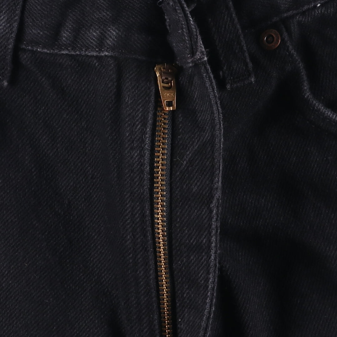 90'S SONOMA Black Denim Tapered Denim Pants, Made in USA, Men's, Size W32, Vintage cotton black type Vintage Second Hand