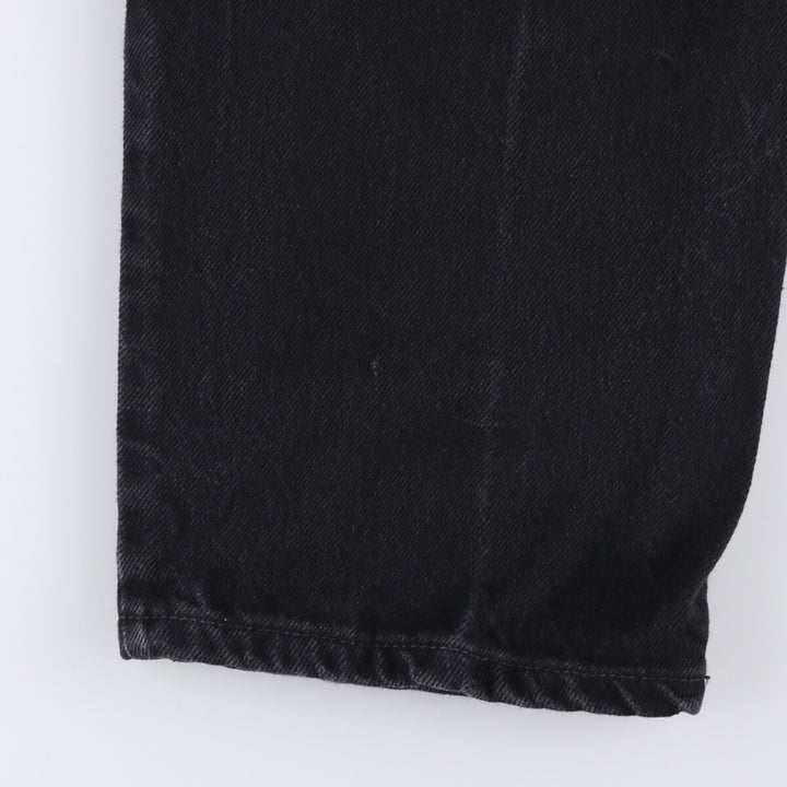 90'S SONOMA Black Denim Tapered Denim Pants, Made in USA, Men's, Size W32, Vintage cotton black type Vintage Second Hand