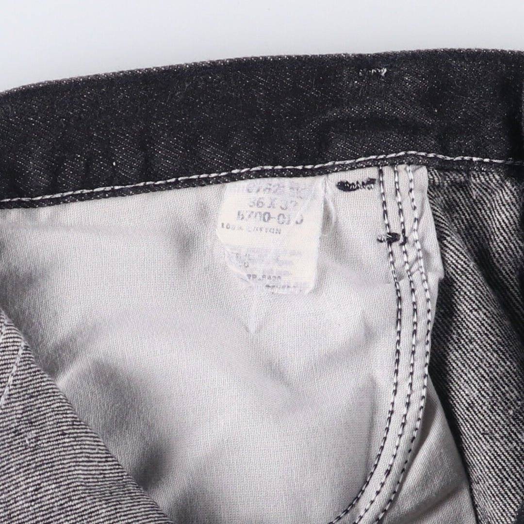 Rustler Black Denim Straight Denim Pants for Men, W35 equivalent cotton black type Vintage Second Hand
