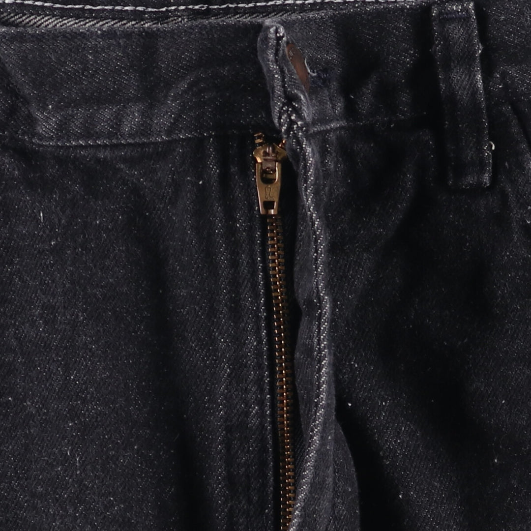 Rustler Black Denim Straight Denim Pants for Men, W35 equivalent cotton black type Vintage Second Hand