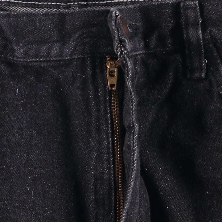 Rustler Black Denim Straight Denim Pants for Men, W35 equivalent cotton black type Vintage Second Hand