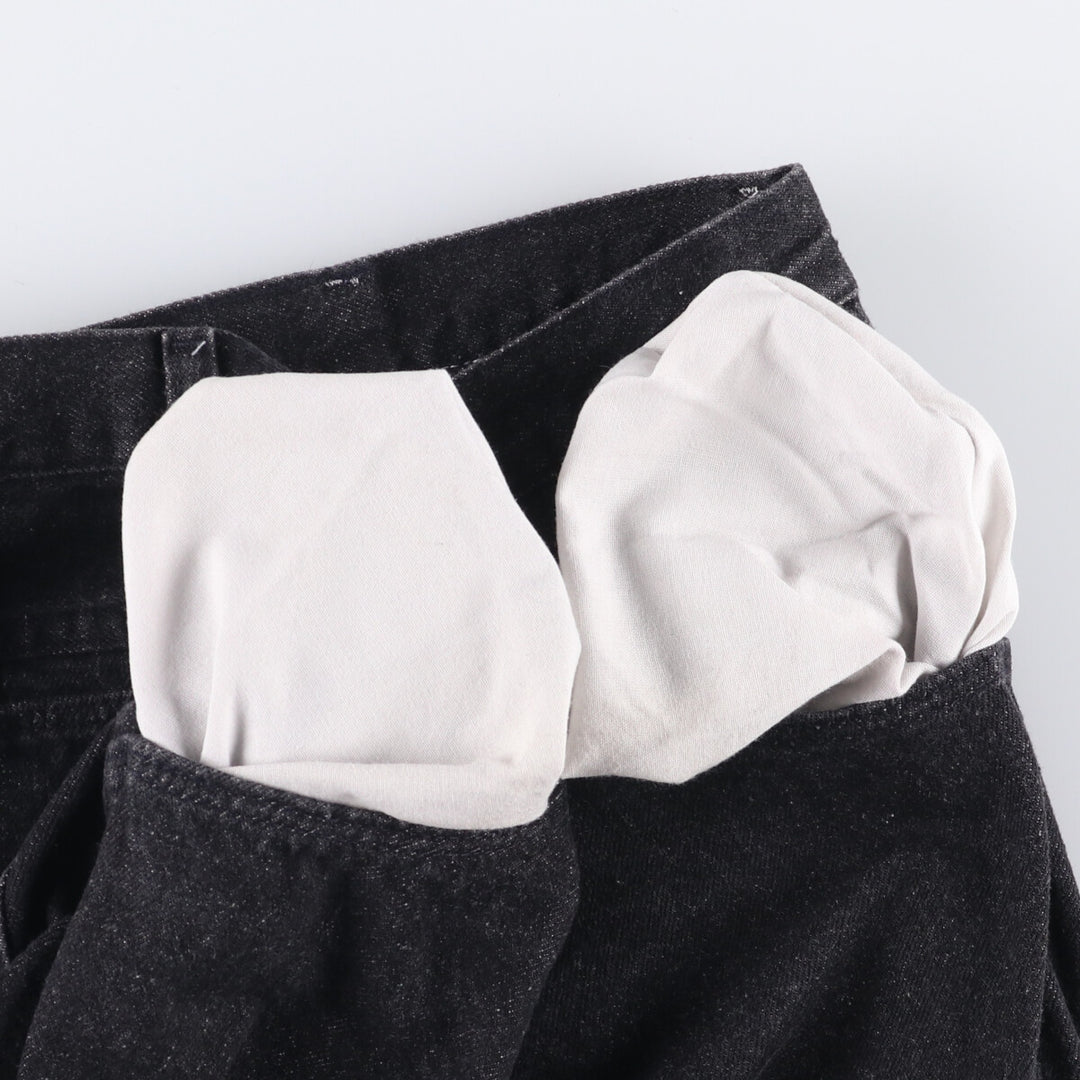 Rustler Black Denim Straight Denim Pants for Men, W35 equivalent cotton black type Vintage Second Hand
