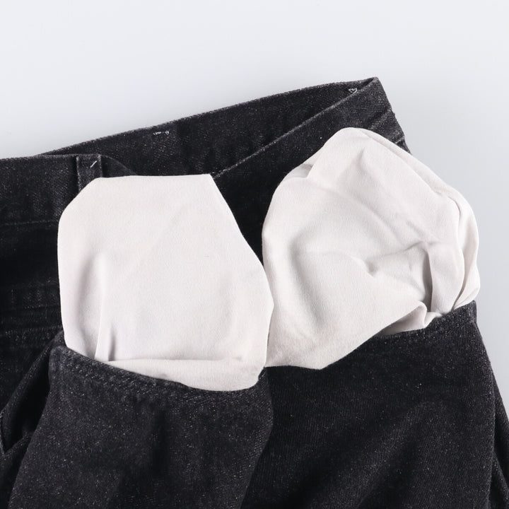 Rustler Black Denim Straight Denim Pants for Men, W35 equivalent cotton black type Vintage Second Hand