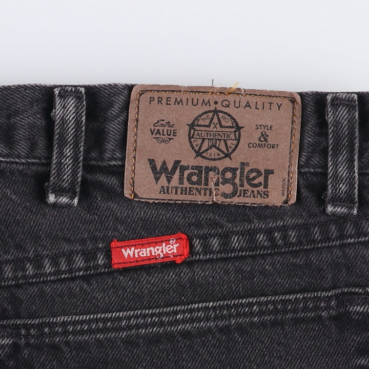 90'S Wrangler Black Denim Tapered Denim Pants Men's W34 Vintage unclear black type Vintage Second Hand