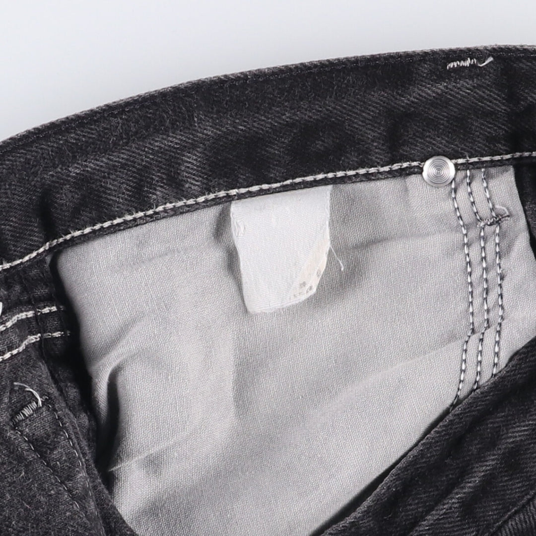 90'S Wrangler Black Denim Tapered Denim Pants Men's W34 Vintage unclear black type Vintage Second Hand