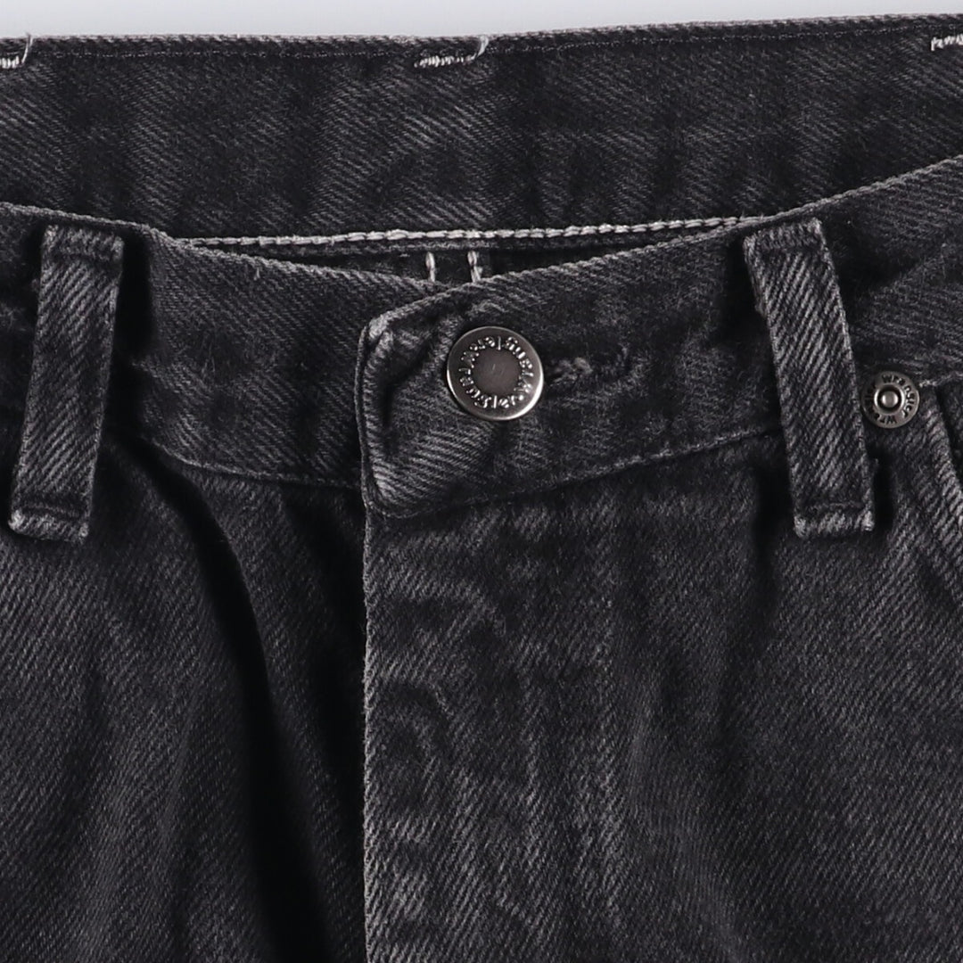 90'S Wrangler Black Denim Tapered Denim Pants Men's W34 Vintage unclear black type Vintage Second Hand
