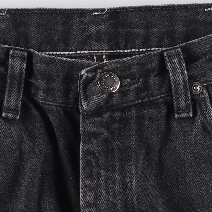 90'S Wrangler Black Denim Tapered Denim Pants Men's W34 Vintage unclear black type Vintage Second Hand