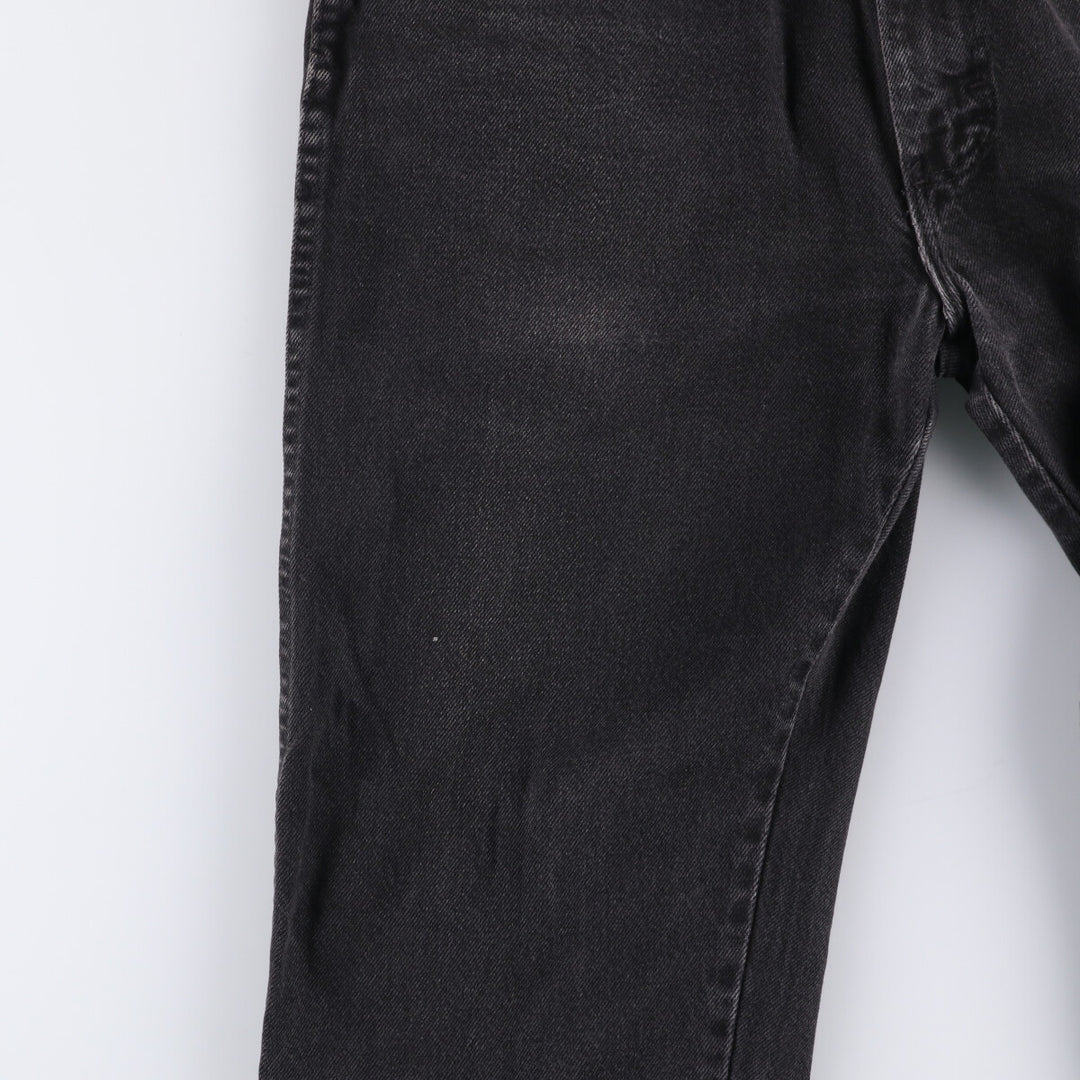 90'S Wrangler Black Denim Tapered Denim Pants Men's W34 Vintage unclear black type Vintage Second Hand