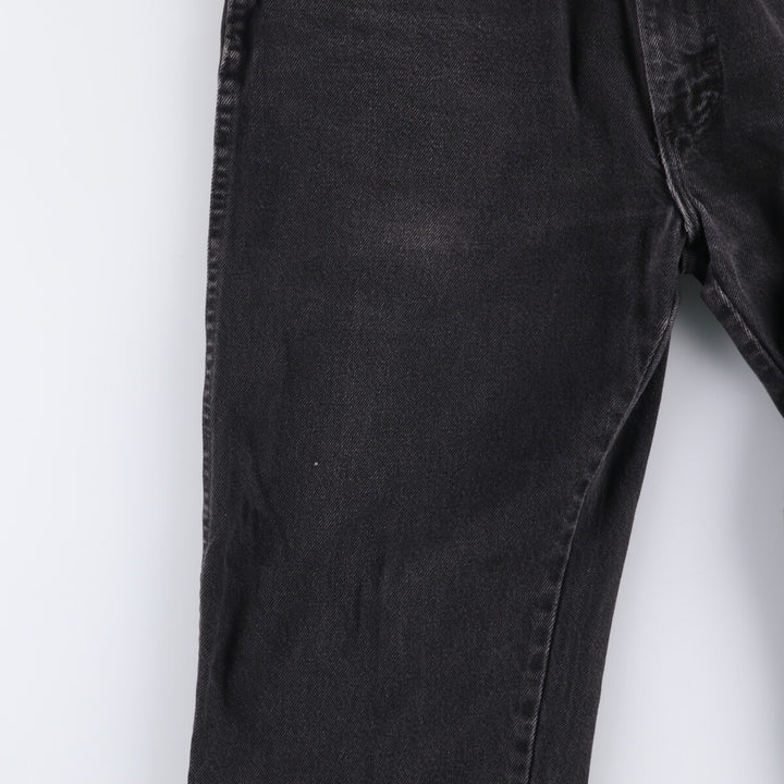 90'S Wrangler Black Denim Tapered Denim Pants Men's W34 Vintage unclear black type Vintage Second Hand