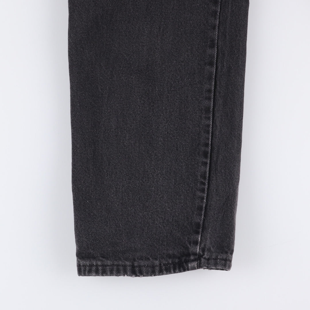 90'S Wrangler Black Denim Tapered Denim Pants Men's W34 Vintage unclear black type Vintage Second Hand