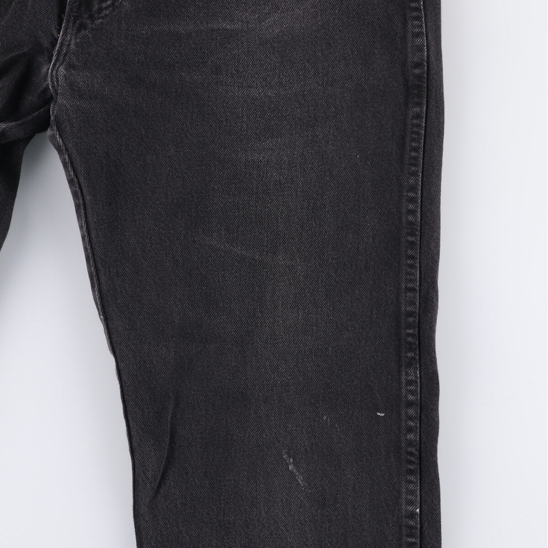 90'S Wrangler Black Denim Tapered Denim Pants Men's W34 Vintage unclear black type Vintage Second Hand