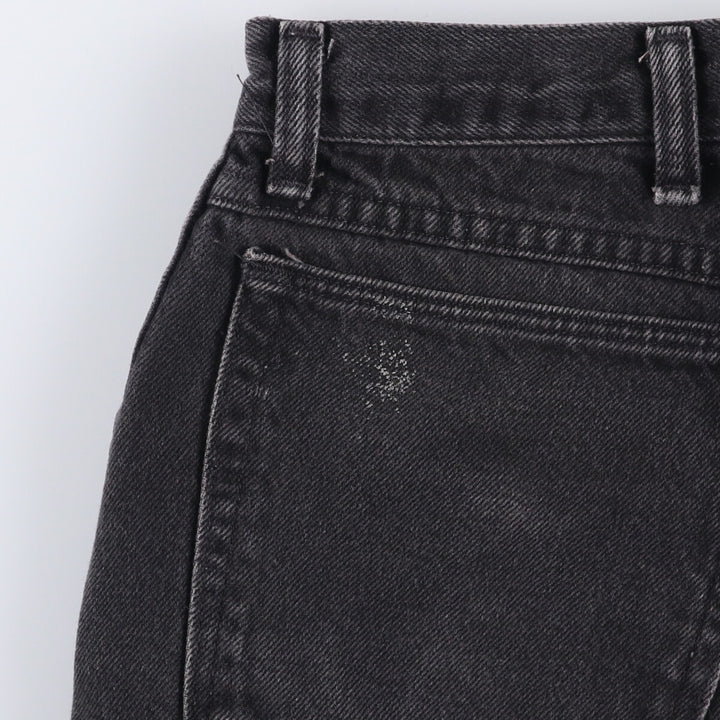 90'S Wrangler Black Denim Tapered Denim Pants Men's W34 Vintage unclear black type Vintage Second Hand
