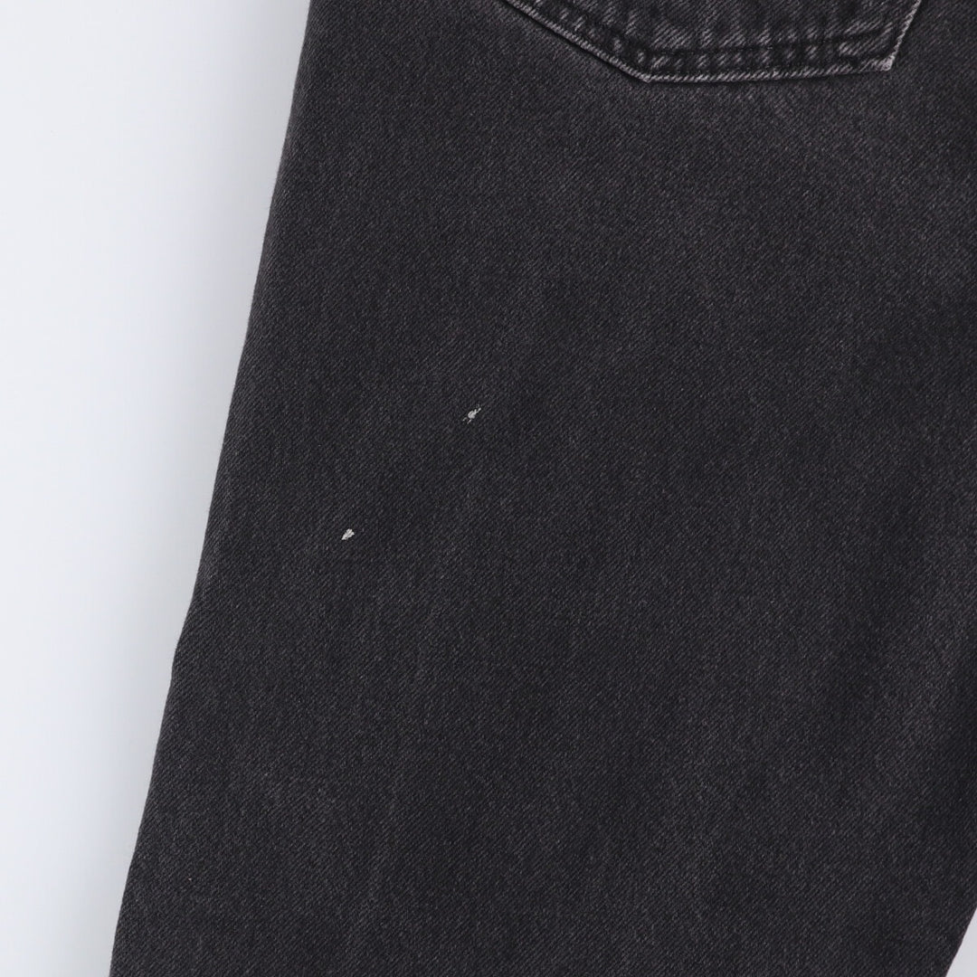 90'S Wrangler Black Denim Tapered Denim Pants Men's W34 Vintage unclear black type Vintage Second Hand