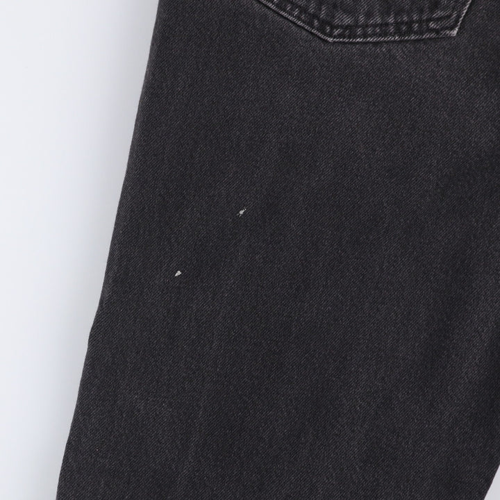 90'S Wrangler Black Denim Tapered Denim Pants Men's W34 Vintage unclear black type Vintage Second Hand