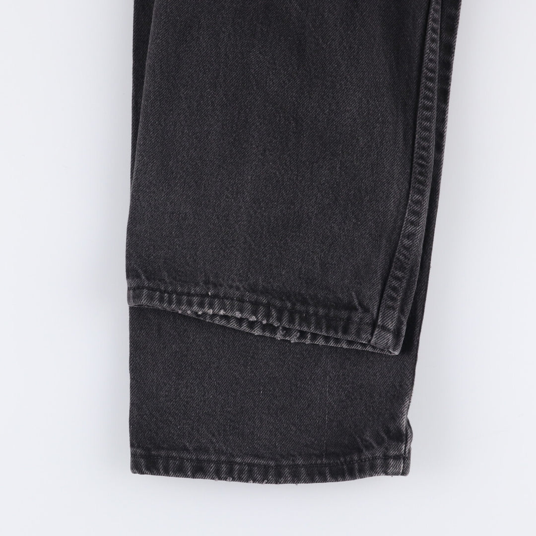 90'S Wrangler Black Denim Tapered Denim Pants Men's W34 Vintage unclear black type Vintage Second Hand
