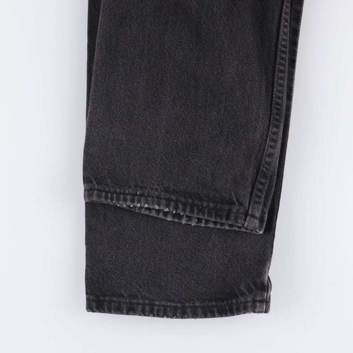 90'S Wrangler Black Denim Tapered Denim Pants Men's W34 Vintage unclear black type Vintage Second Hand