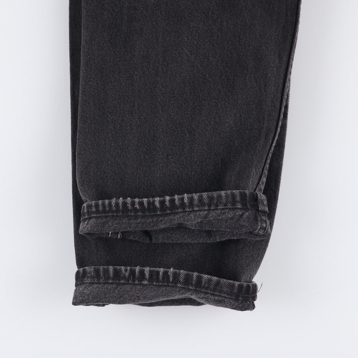 90'S Wrangler Black Denim Tapered Denim Pants Men's W34 Vintage unclear black type Vintage Second Hand