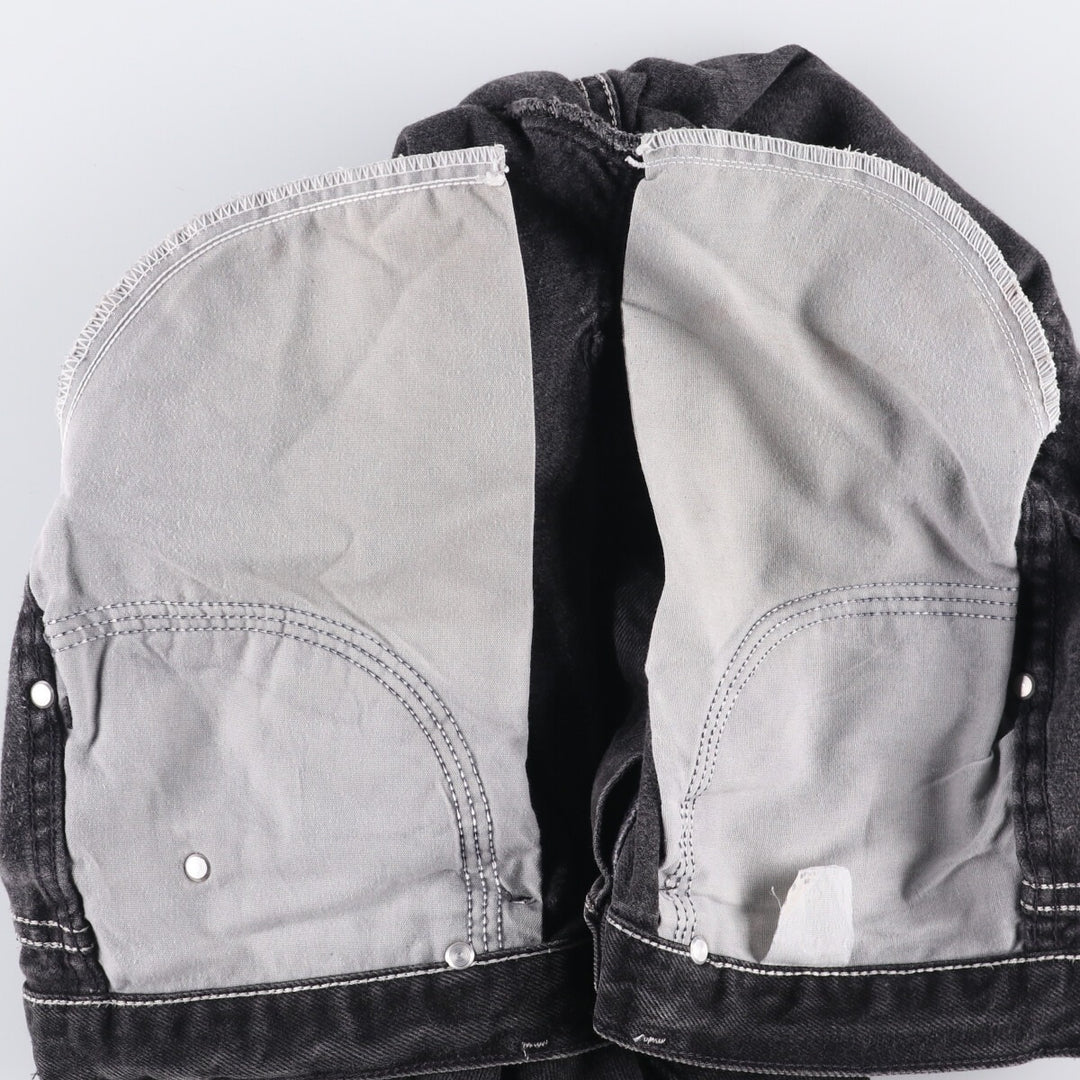 90'S Wrangler Black Denim Tapered Denim Pants Men's W34 Vintage unclear black type Vintage Second Hand
