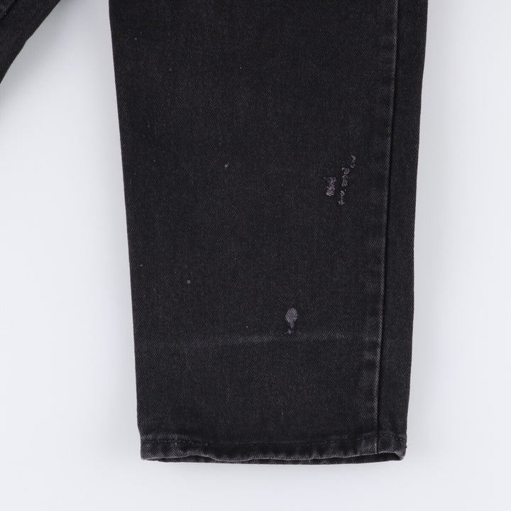 90'S Calvin Klein Jeans Black Denim Tapered Denim Pants, Made in Canada, Men's, Size W33, Vintage cotton black type Vintage Second Hand