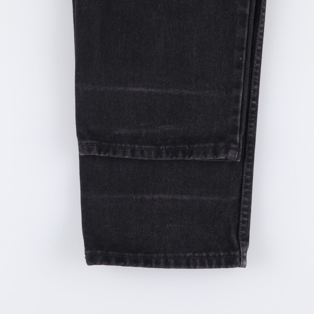 90'S Calvin Klein Jeans Black Denim Tapered Denim Pants, Made in Canada, Men's, Size W33, Vintage cotton black type Vintage Second Hand