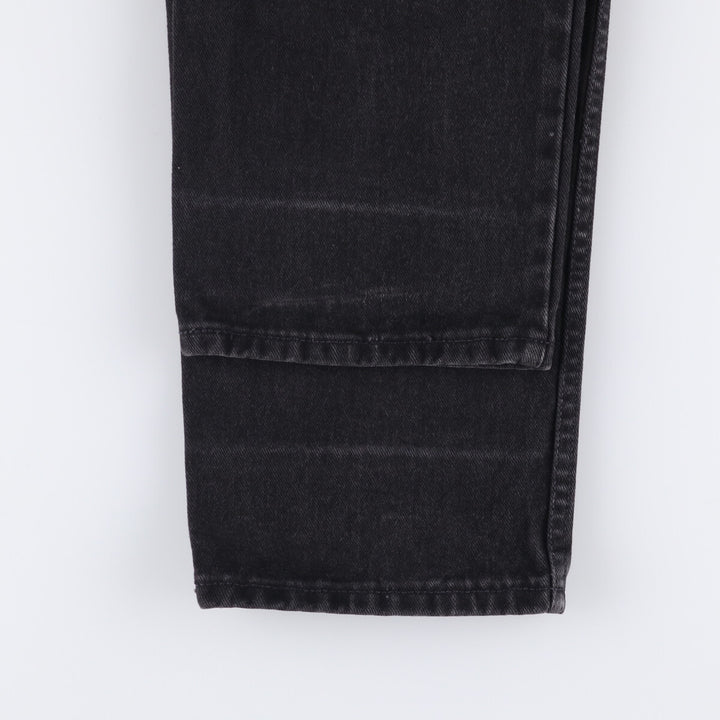 90'S Calvin Klein Jeans Black Denim Tapered Denim Pants, Made in Canada, Men's, Size W33, Vintage cotton black type Vintage Second Hand