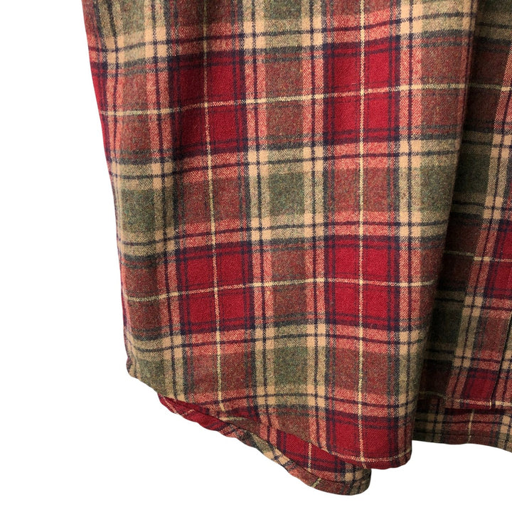 Pendleton Check Pattern Wool Shirt, Men's XL wool wine-red Vintage Second Hand