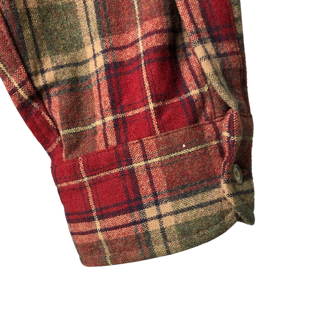 Pendleton Check Pattern Wool Shirt, Men's XL wool wine-red Vintage Second Hand