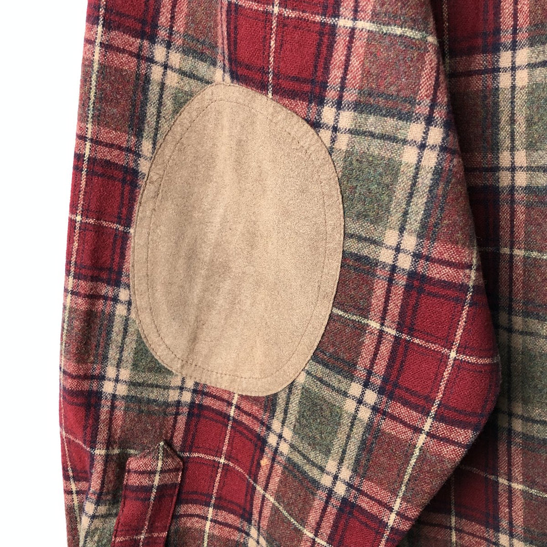 Pendleton Check Pattern Wool Shirt, Men's XL wool wine-red Vintage Second Hand