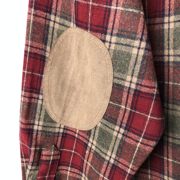 Pendleton Check Pattern Wool Shirt, Men's XL wool wine-red Vintage Second Hand