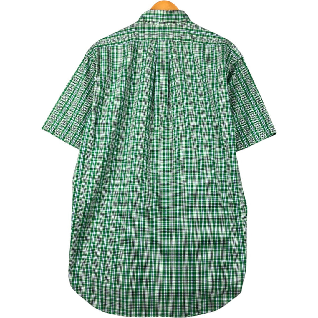 Ralph Lauren RALPH LAUREN GOLF TILDEN short sleeve button down check shirt men's M equivalent cotton green type Vintage Second Hand