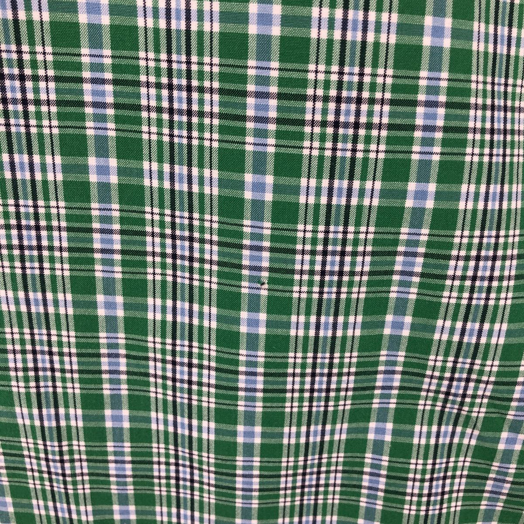 Ralph Lauren RALPH LAUREN GOLF TILDEN short sleeve button down check shirt men's M equivalent cotton green type Vintage Second Hand