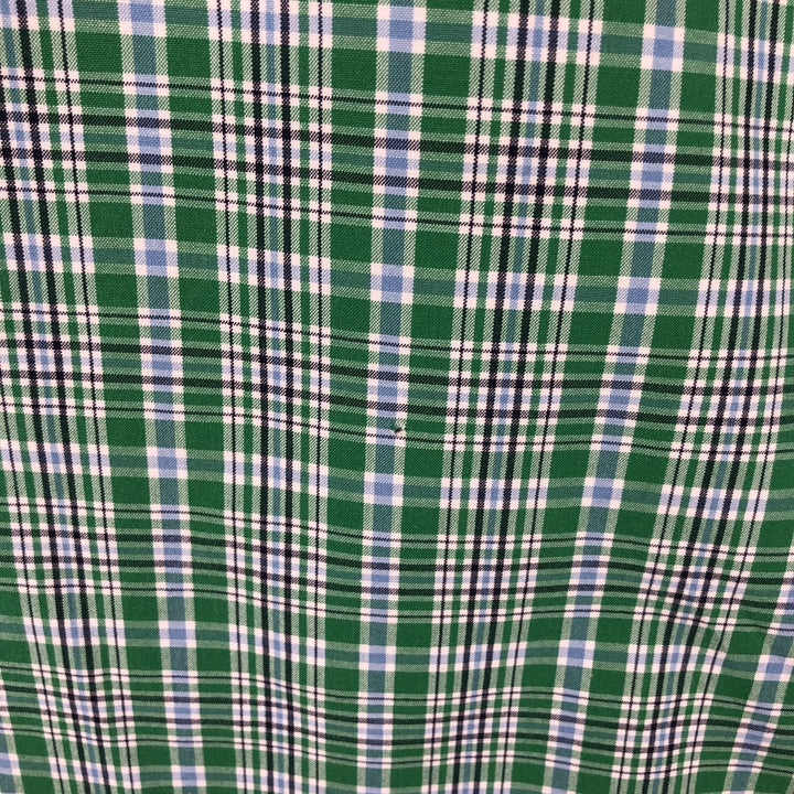 Ralph Lauren RALPH LAUREN GOLF TILDEN short sleeve button down check shirt men's M equivalent cotton green type Vintage Second Hand