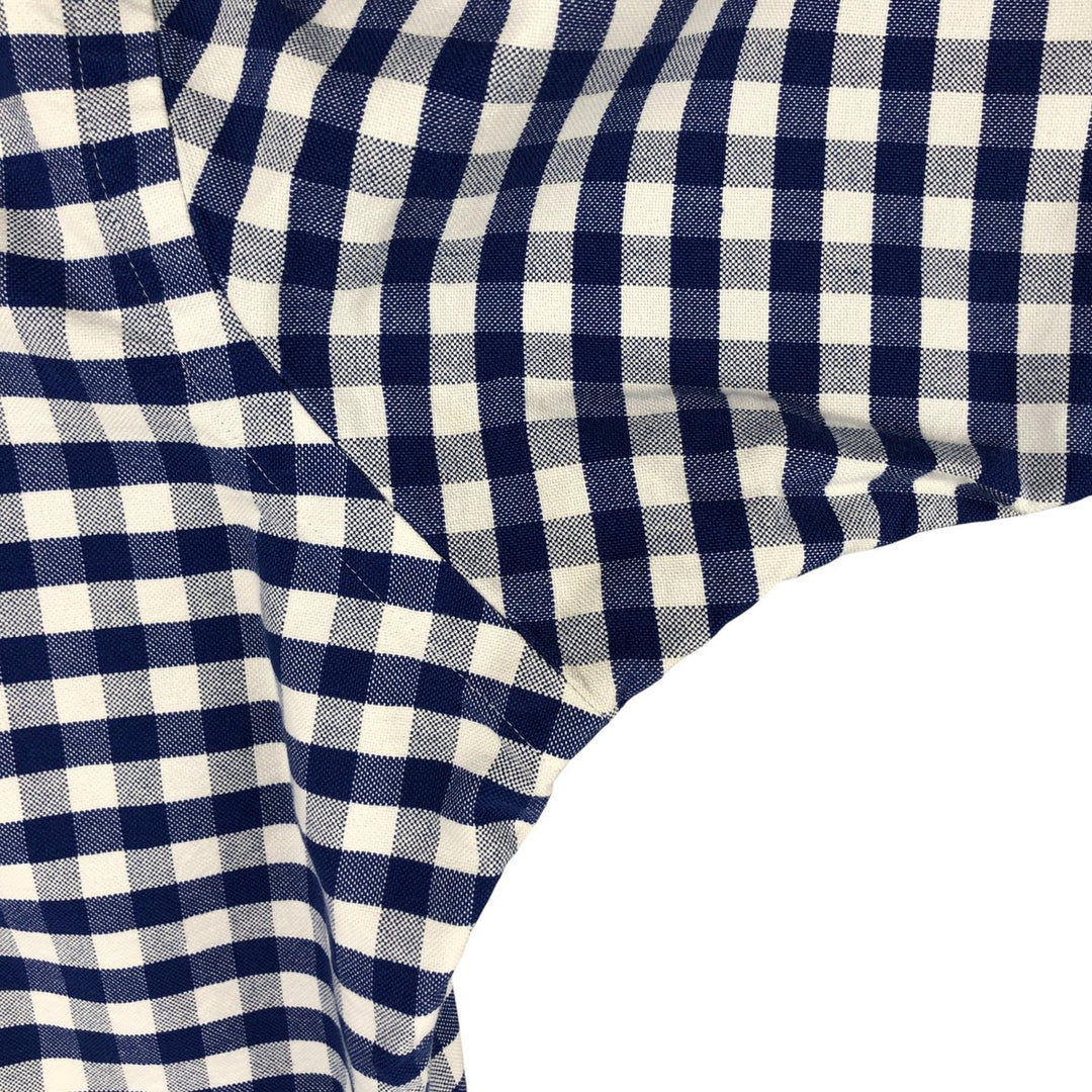 Ralph Lauren Classic Fit Gingham Check Short Sleeve Button Down Check Shirt Men's Size L cotton blue type Vintage Second Hand