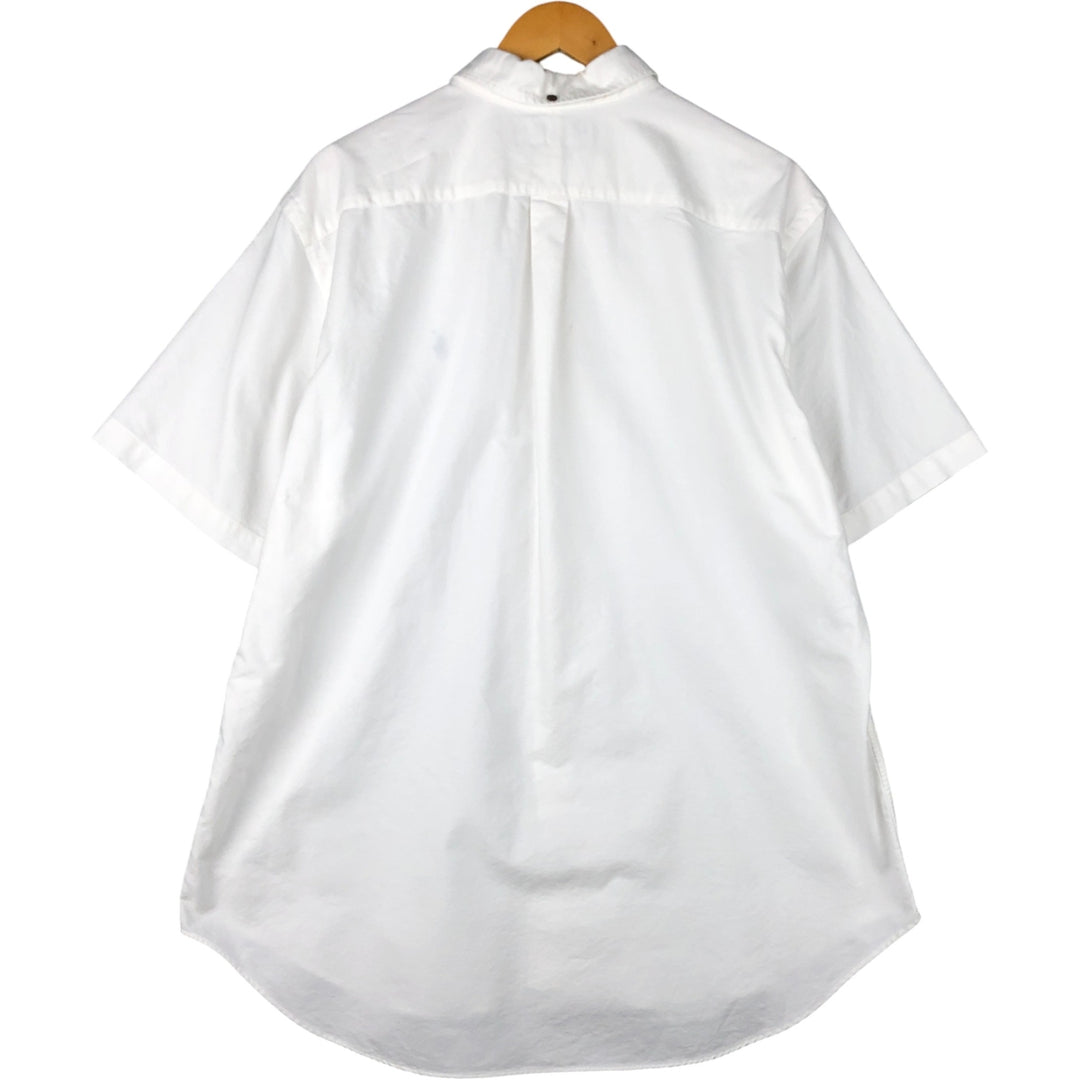 Ralph Lauren Classic Fit short sleeve button down shirt, men's size XL cotton white type Vintage Second Hand