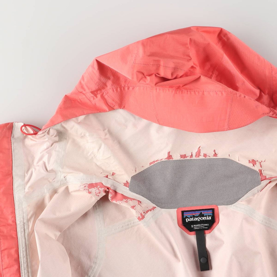 Patagonia Torrent Shell Jacket 83806SP14 Mountain Parka Shell Jacket Women's Size Small Nylon coral Vintage Second Hand