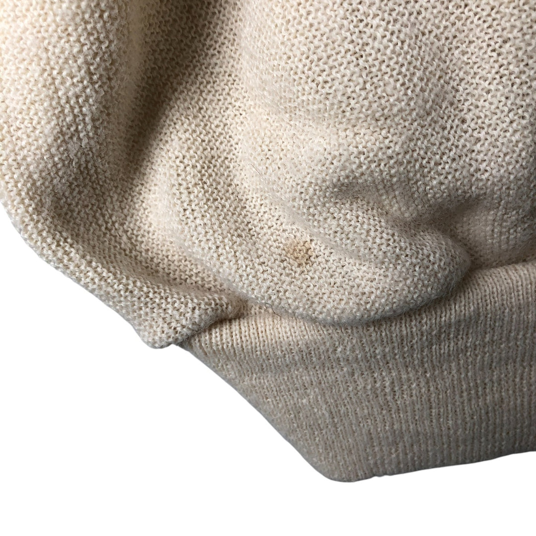Vintage 80s-90'S Jantzen knit cardigan, made in the USA, men's size XL unclear ivory Vintage Second Hand