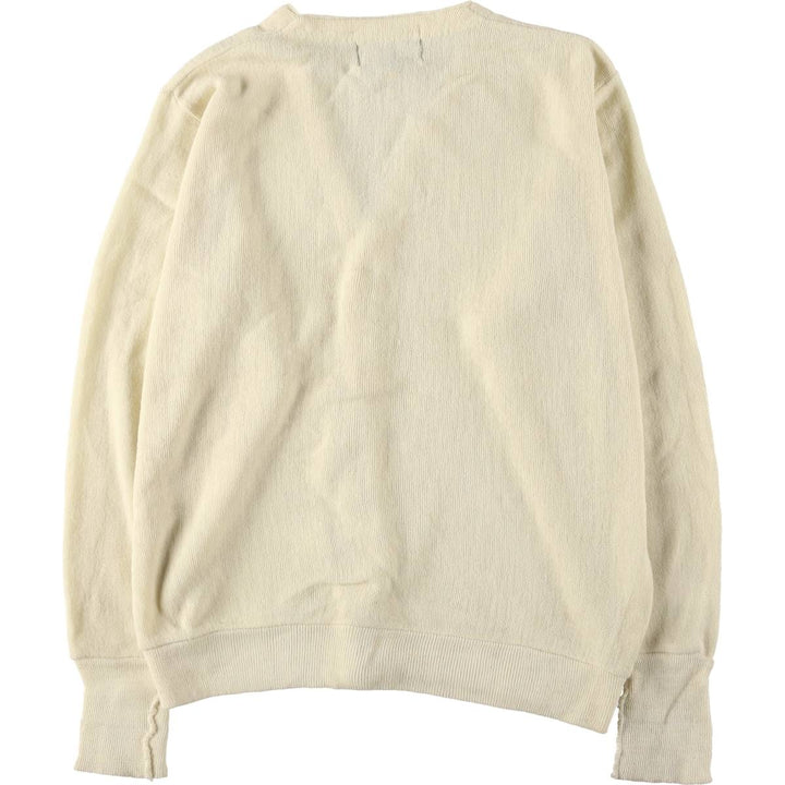 Vintage 90'S STEEPLECHASE acrylic knit cardigan, made in the USA, size L, men's Oron Acrylic yellow type Vintage Second Hand