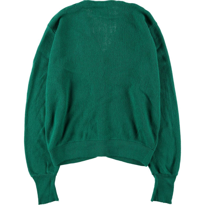 Vintage 1980'S Arnold Palmer knit cardigan, made in the USA, size M, men's unclear green type Vintage Second Hand