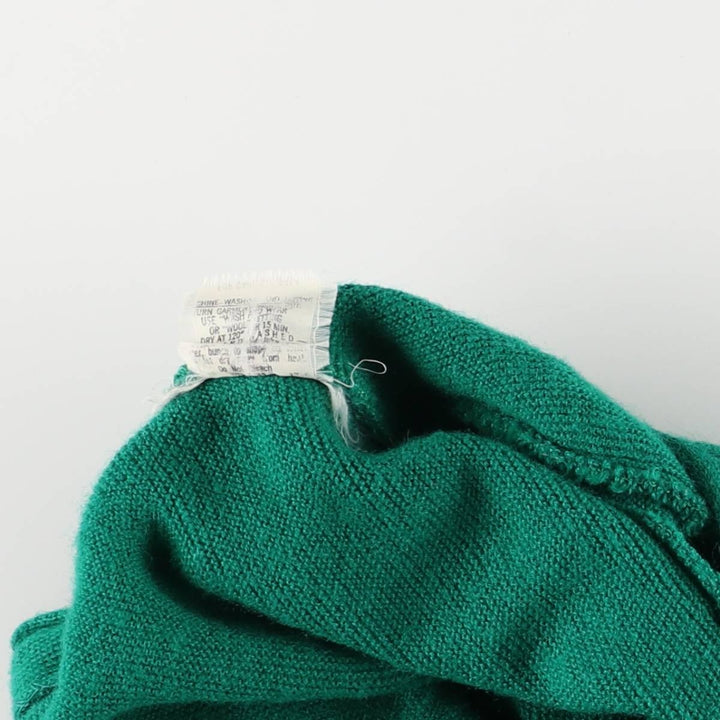 Vintage 1980'S Arnold Palmer knit cardigan, made in the USA, size M, men's unclear green type Vintage Second Hand