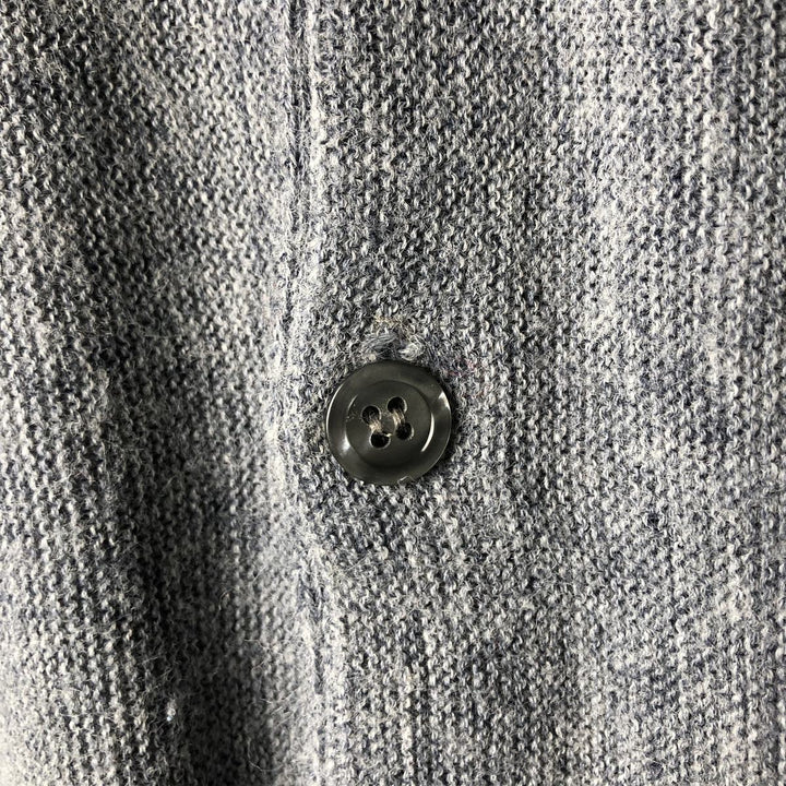 Vintage 80s-90'S OAKTON LIMITED acrylic knit cardigan, made in the USA, men's size XXL acrylic gray type Vintage Second Hand