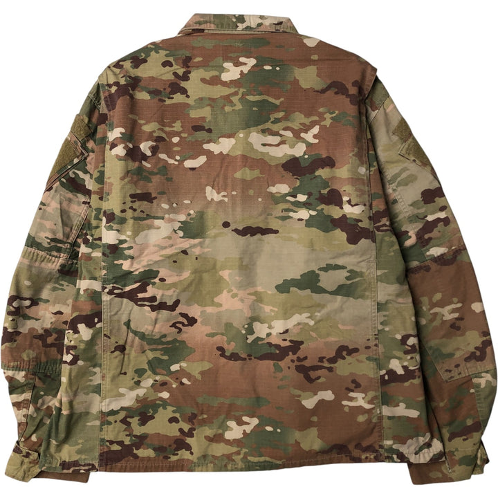 Authentic US military camouflage pattern Multicam camo ripstop military combat jacket, made in USA, size LARGE-SHORT, equivalent to men's L cotton Beige type Vintage Second Hand