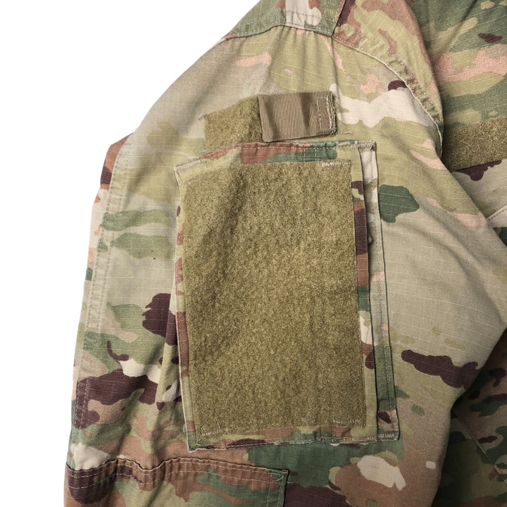 Authentic US military camouflage pattern Multicam camo ripstop military combat jacket, made in USA, size LARGE-SHORT, equivalent to men's L cotton Beige type Vintage Second Hand