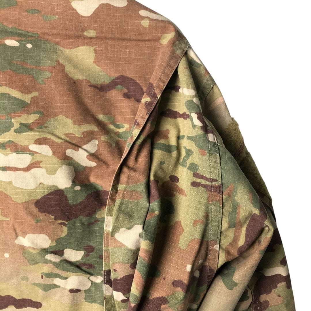 Authentic US military camouflage pattern Multicam camo ripstop military combat jacket, made in USA, size LARGE-SHORT, equivalent to men's L cotton Beige type Vintage Second Hand
