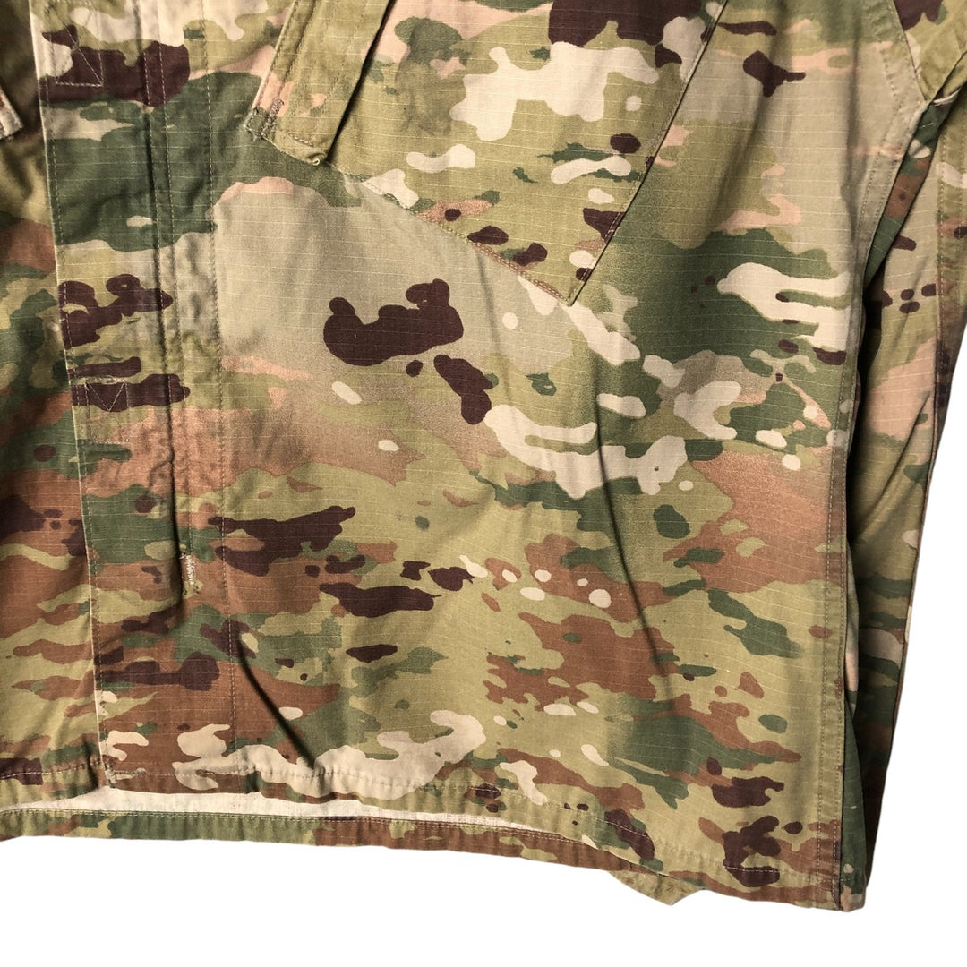 Authentic US military camouflage pattern Multicam camo ripstop military combat jacket, made in USA, size LARGE-SHORT, equivalent to men's L cotton Beige type Vintage Second Hand