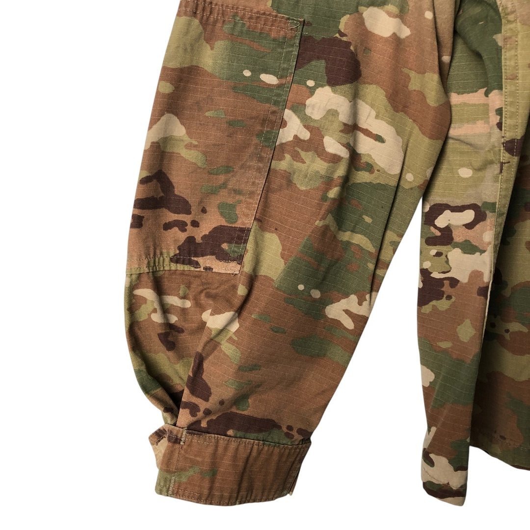Authentic US military camouflage pattern Multicam camo ripstop military combat jacket, made in USA, size LARGE-SHORT, equivalent to men's L cotton Beige type Vintage Second Hand