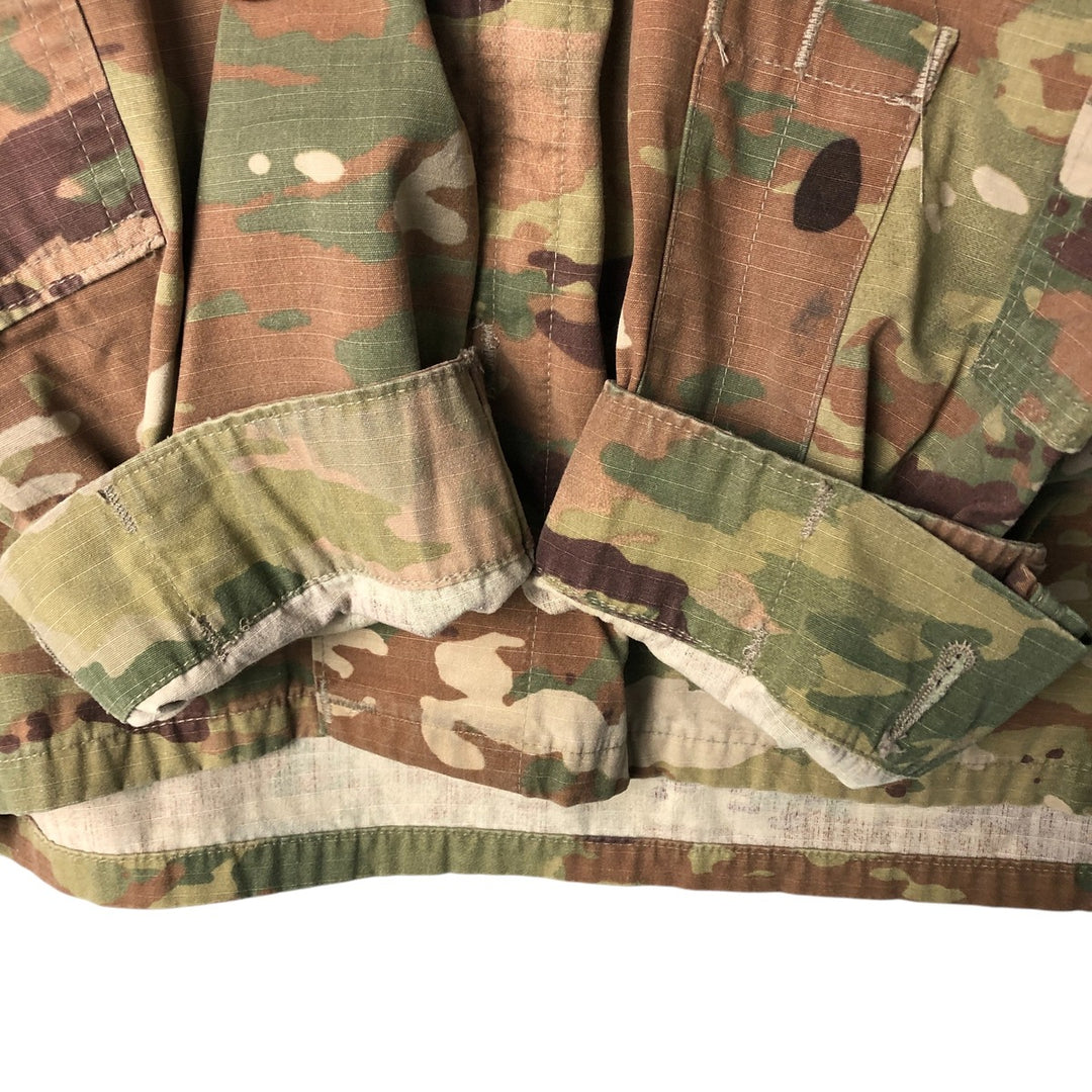 Authentic US military camouflage pattern Multicam camo ripstop military combat jacket, made in USA, size LARGE-SHORT, equivalent to men's L cotton Beige type Vintage Second Hand