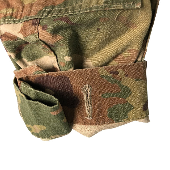 Authentic US military camouflage pattern Multicam camo ripstop military combat jacket, made in USA, size LARGE-SHORT, equivalent to men's L cotton Beige type Vintage Second Hand